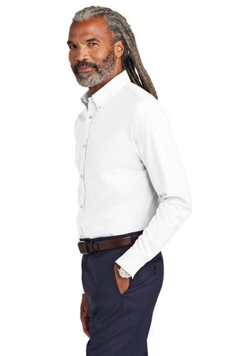 Brooks Brothers Wrinkle-Free Stretch Pinpoint Shirt BB18000 image thumbnail