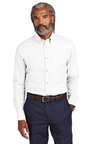Brooks Brothers Wrinkle-Free Stretch Pinpoint Shirt BB18000 image thumbnail
