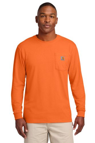 Carhartt Workwear Pocket Long Sleeve T-Shirt. CTK126 image thumbnail