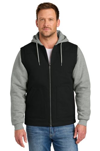 CornerStone® Duck Fleece Full-Zip Hooded Jacket image thumbnail