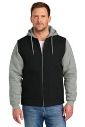 Image of CornerStone® Duck Fleece Full-Zip Hooded Jacket