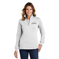 Image of Ladies' 1/4-Zip Sweatshirt
