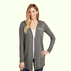 Image of District Women's Perfect Tri Hooded Cardigan. DT156