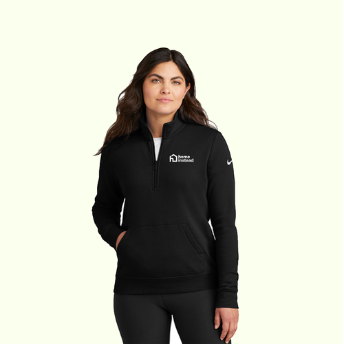 Nike Women's Club Fleece Sleeve Swoosh 1/2-Zip image thumbnail
