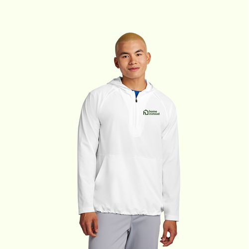 Sport-Tek® Repeat 1/2-Zip Long Sleeve Hooded Jacket image thumbnail