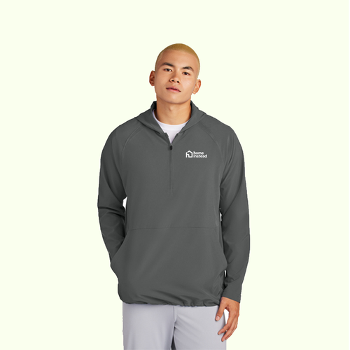 Sport-Tek® Repeat 1/2-Zip Long Sleeve Hooded Jacket image thumbnail