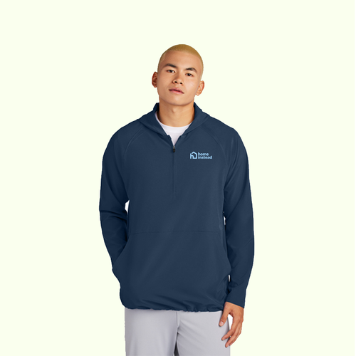 Sport-Tek® Repeat 1/2-Zip Long Sleeve Hooded Jacket image thumbnail