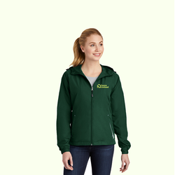 Image of Sport-Tek® Women's Colorblock Hooded Raglan Jacket