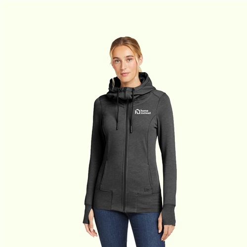 New Era® Women's Tri-Blend Fleece Full-Zip Hoodie image thumbnail
