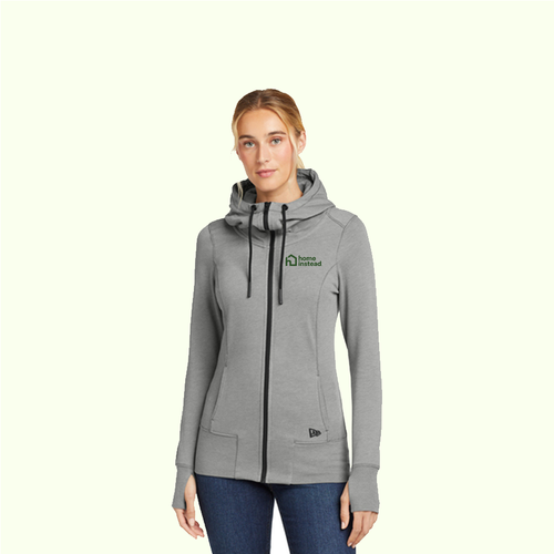 New Era® Women's Tri-Blend Fleece Full-Zip Hoodie image thumbnail