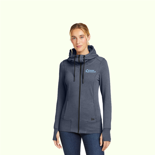 New Era® Women's Tri-Blend Fleece Full-Zip Hoodie image thumbnail