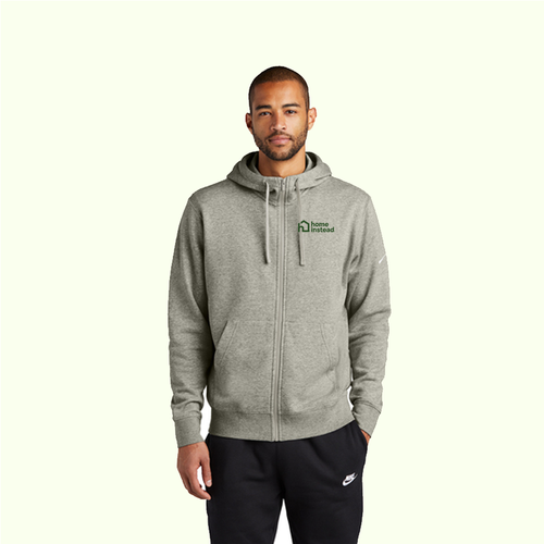Nike Club Fleece Sleeve Swoosh Full-Zip Hoodie image thumbnail