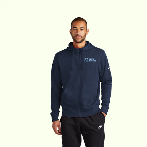 Nike Club Fleece Sleeve Swoosh Full-Zip Hoodie image thumbnail