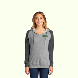 Image of District ® Women’s Lightweight Fleece Raglan Hoodie