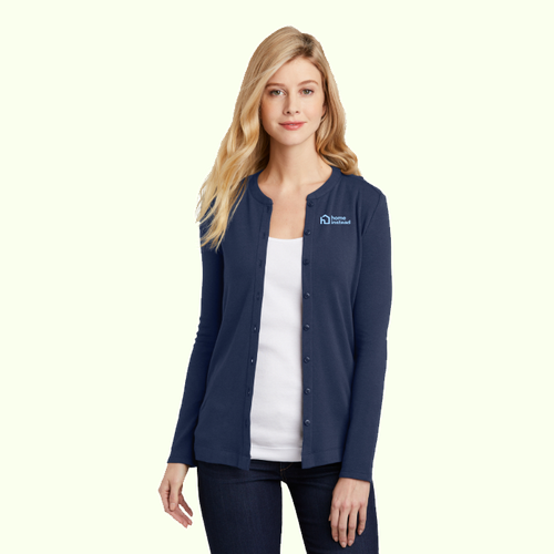 Port Authority Ladies Concept Stretch Button-Front Cardigan. LM1008 image thumbnail