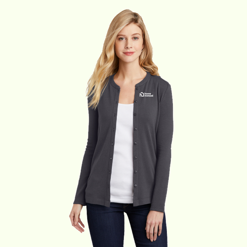 Port Authority Ladies Concept Stretch Button-Front Cardigan. LM1008 image thumbnail