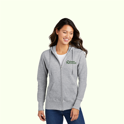 Port & Company® Women's Core Fleece Full-Zip Hooded Sweatshirt image thumbnail