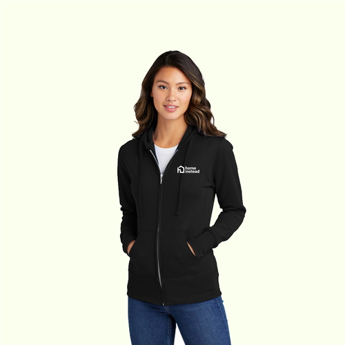 Port & Company® Women's Core Fleece Full-Zip Hooded Sweatshirt image thumbnail