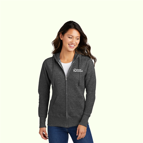 Port & Company® Women's Core Fleece Full-Zip Hooded Sweatshirt image thumbnail