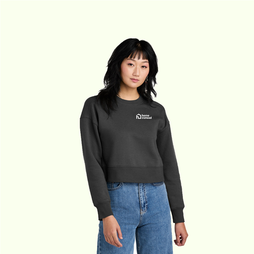 District® Women’s Perfect Weight® Fleece Cropped Crew image thumbnail