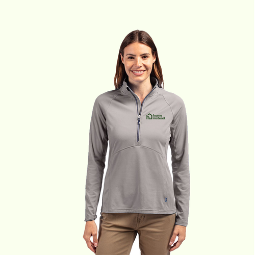 Cutter & Buck Adapt Eco Knit Stretch Recycled Ladies Quarter Zip Pullover  image thumbnail