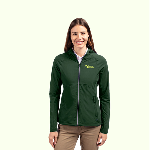 Cutter & Buck Adapt Eco Knit Hybrid Recycled Womens Full Zip Jacket image thumbnail