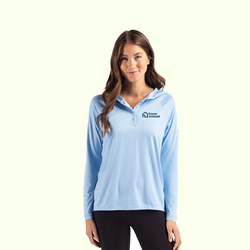 Image of Cutter & Buck Coastline Epic Comfort Eco Recycled Womens Hooded Shirt