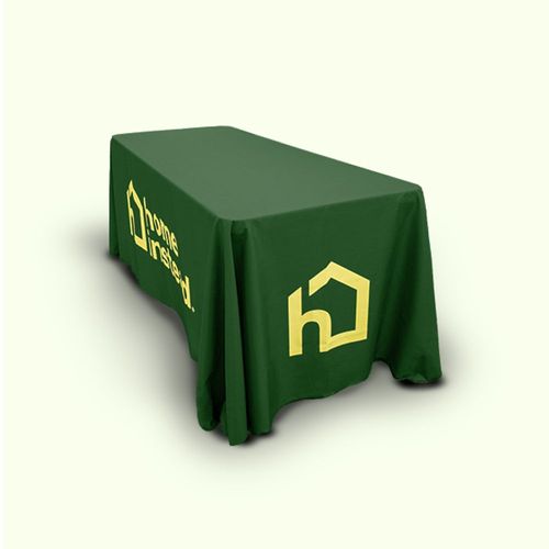6' Table Cloth in Hunter Green with Logo on 4 Locations image thumbnail 6' Table Cloth in Hunter Green with Logo on 4 Locations image thumbnail