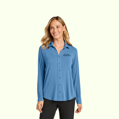 Port Authority® Women’s Luxe Knit Button Tunic image thumbnail