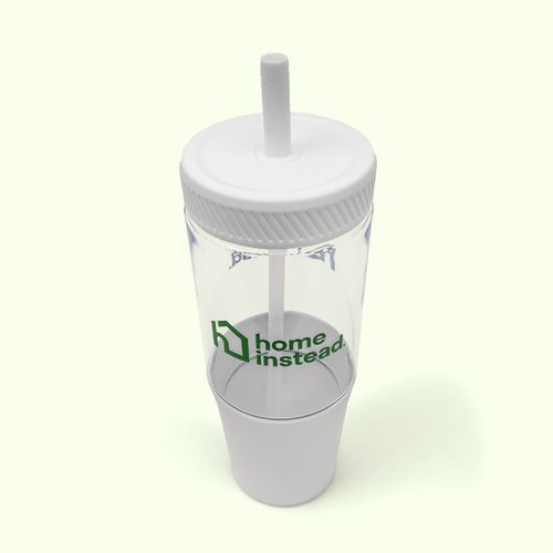 Polar Recycled Plastic Dual Tone Straw Tumbler  image thumbnail
