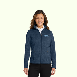 Image of Port Authority® Women's Digi Stripe Fleece Jacket