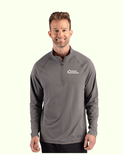 Cutter & Buck Prospect Recycled Featherlight Stretch Mens Quarter Zip image thumbnail