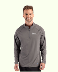 Image of Cutter & Buck Prospect Recycled Featherlight Stretch Mens Quarter Zip