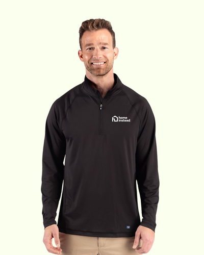 Cutter & Buck Prospect Recycled Featherlight Stretch Mens Quarter Zip image thumbnail