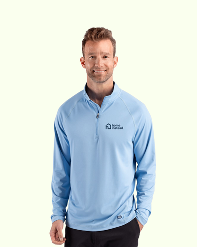 Cutter & Buck Prospect Recycled Featherlight Stretch Mens Quarter Zip image thumbnail