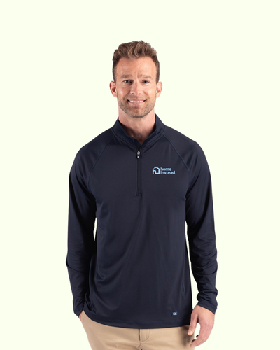 Cutter & Buck Prospect Recycled Featherlight Stretch Mens Quarter Zip image thumbnail