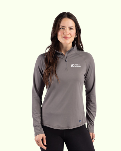 Cutter & Buck Prospect Recycled Featherlight Stretch Womens Quarter Zip image thumbnail