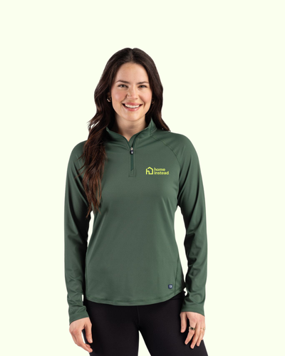 Cutter & Buck Prospect Recycled Featherlight Stretch Womens Quarter Zip image thumbnail
