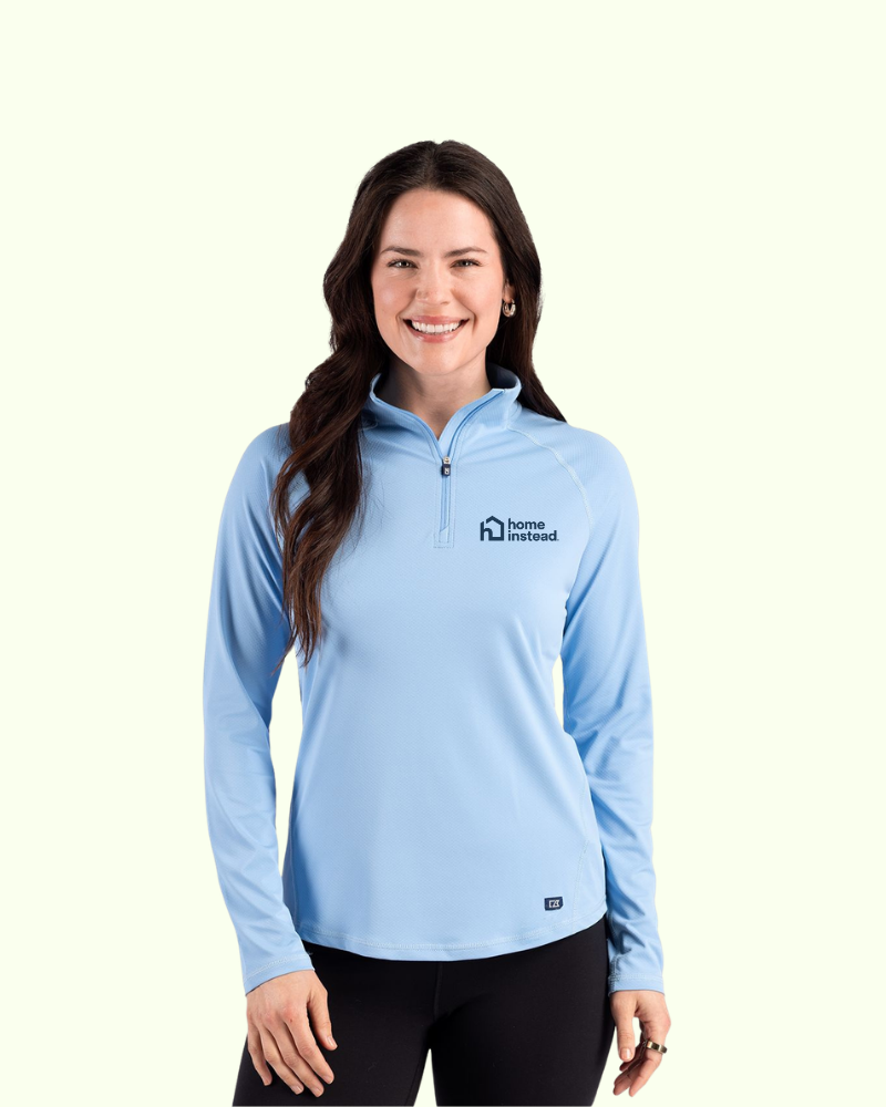 Cutter & Buck Prospect Recycled Featherlight Stretch Womens Quarter Zip primary image