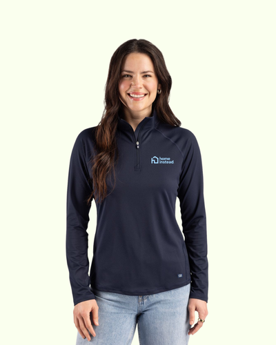 Cutter & Buck Prospect Recycled Featherlight Stretch Womens Quarter Zip image thumbnail