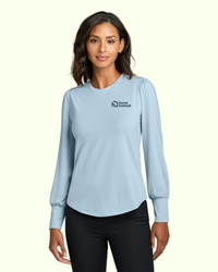Image of Mercer+Mettle® Women’s Stretch Jersey Long Sleeve Blouson Top