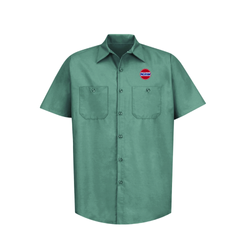 Image of Red Kap Short Sleeve Work Shirt (Green)
