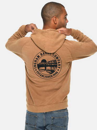 Camel Vintage Hooded Sweatshirt image thumbnail