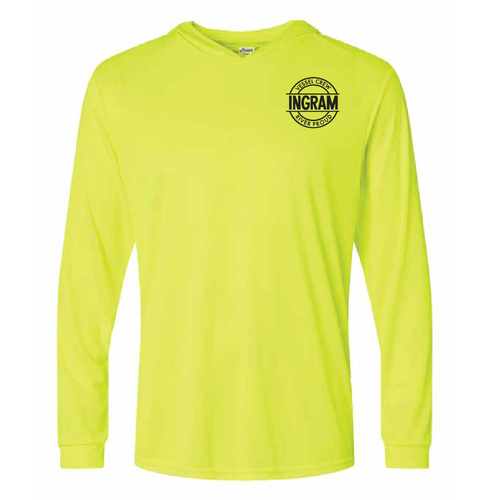 2025 Paragon Performance Hooded Long Sleeve Tee (Safety Green) image thumbnail