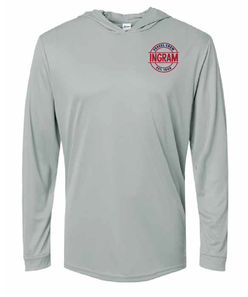 2025 Paragon Performance Hooded Long Sleeve Tee (Medium Grey) primary image 2025 Paragon Performance Hooded Long Sleeve Tee (Medium Grey) primary image