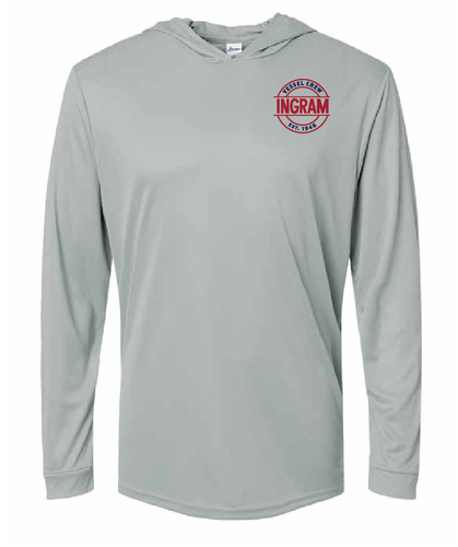 2025 Paragon Performance Hooded Long Sleeve Tee (Medium Grey) image thumbnail 2025 Paragon Performance Hooded Long Sleeve Tee (Medium Grey) image thumbnail