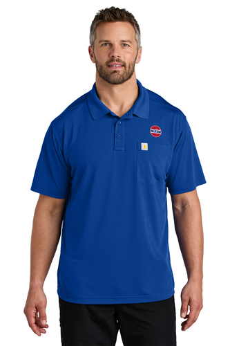 Carhartt Force Snag-Resistant Pocket Polo (Royal Glass Blue) image thumbnail