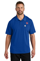 Image of Carhartt Force Snag-Resistant Pocket Polo (Royal Glass Blue)