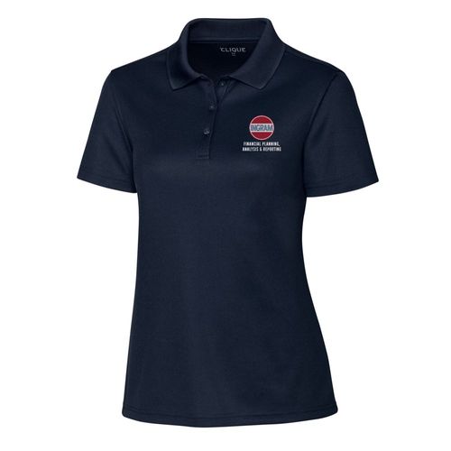 Finance Clique Spin Eco Performance Pique Womens Polo (Made to Order) image thumbnail