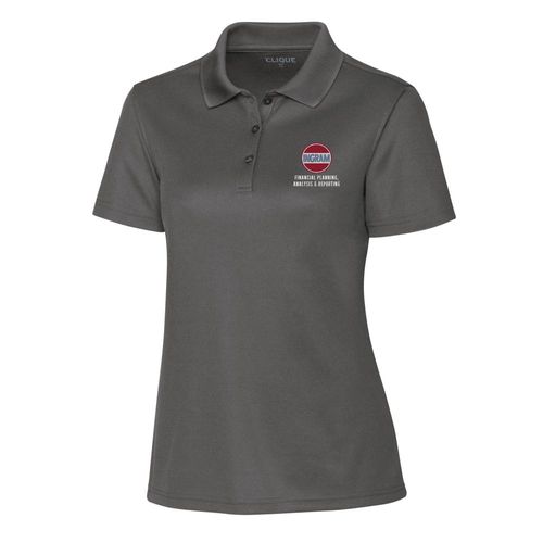 Finance Clique Spin Eco Performance Pique Womens Polo (Made to Order) image thumbnail